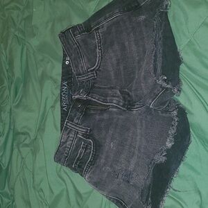 Size 0 Black High Rise Jean Shorts